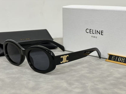 Retro Oval Frame Sunglasses 1170