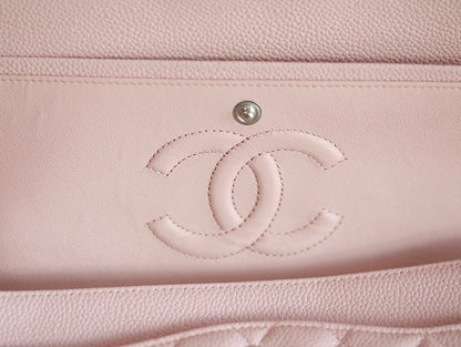 0528 Maxi Classic Handbag Grained Calfskin